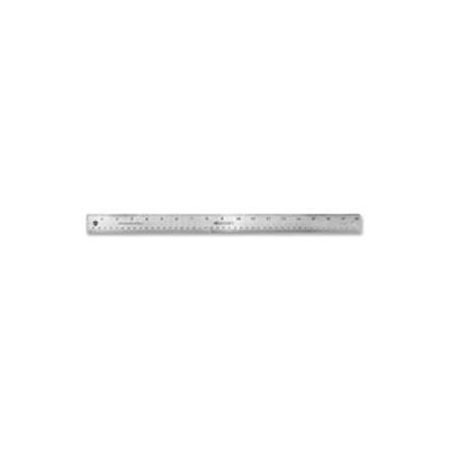 ACME UNITED Westcott® Stainless Steel Ruler with Non Slip Cork Base, 18" Long, 1 Each 10417